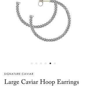 Laos caviar hoop earrings; brand new MAKE OFFER